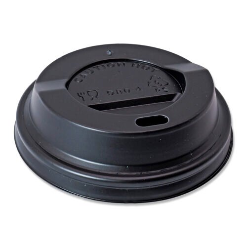 Sip Through PS Domed Lids (340ml/12oz)(453ml/16oz) Black