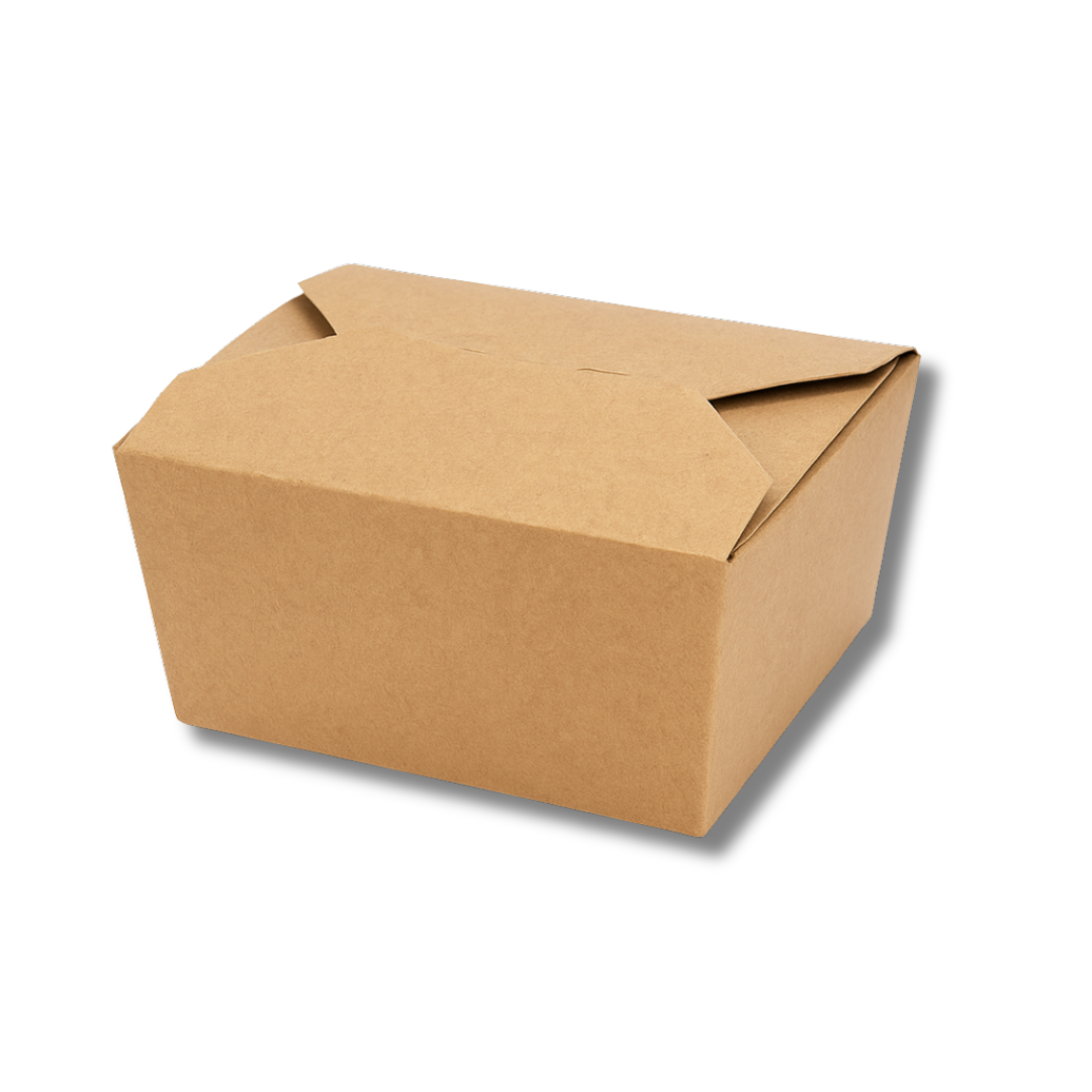 No.5 Snack Box (168/152×137/121x51mm-1000ml/35oz) Brown