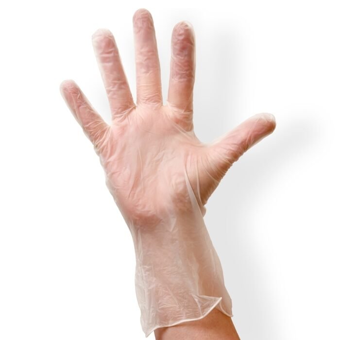 Clear Vinyl Glove (Powder Free) Small