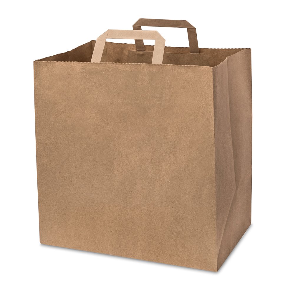 Brown Int Handle Paper Bag (320x210x330mm/13×8.5×13″) XL