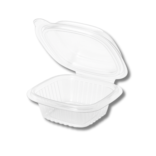 Hinged Food Container RPET (150ml/5oz) Clear