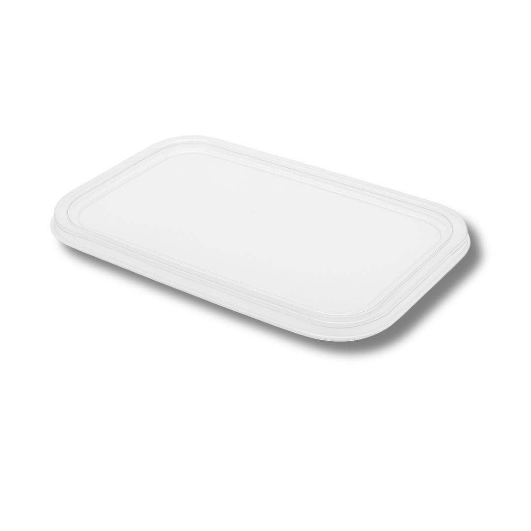 Rectangle RPET Lid (Fits All Bagasse Containers)