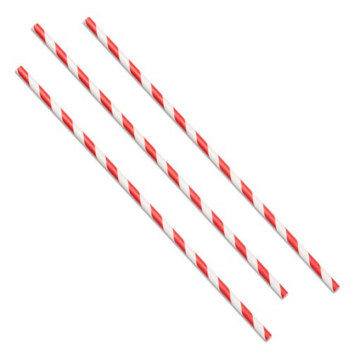 Straight Bottle Straw Paper (267x6mm/10.5