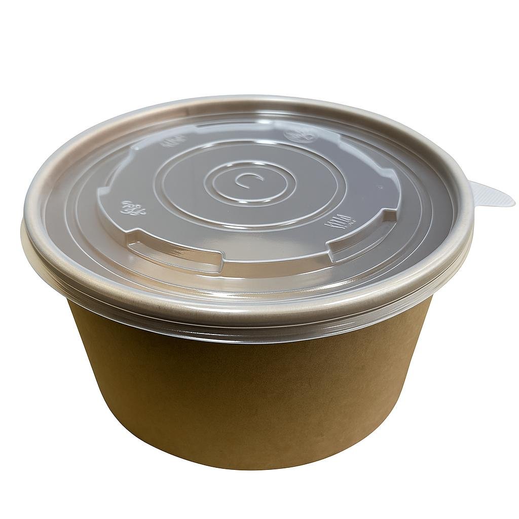 Salad Bowl with PP Lid (750ml/26oz/150mm Diameter)