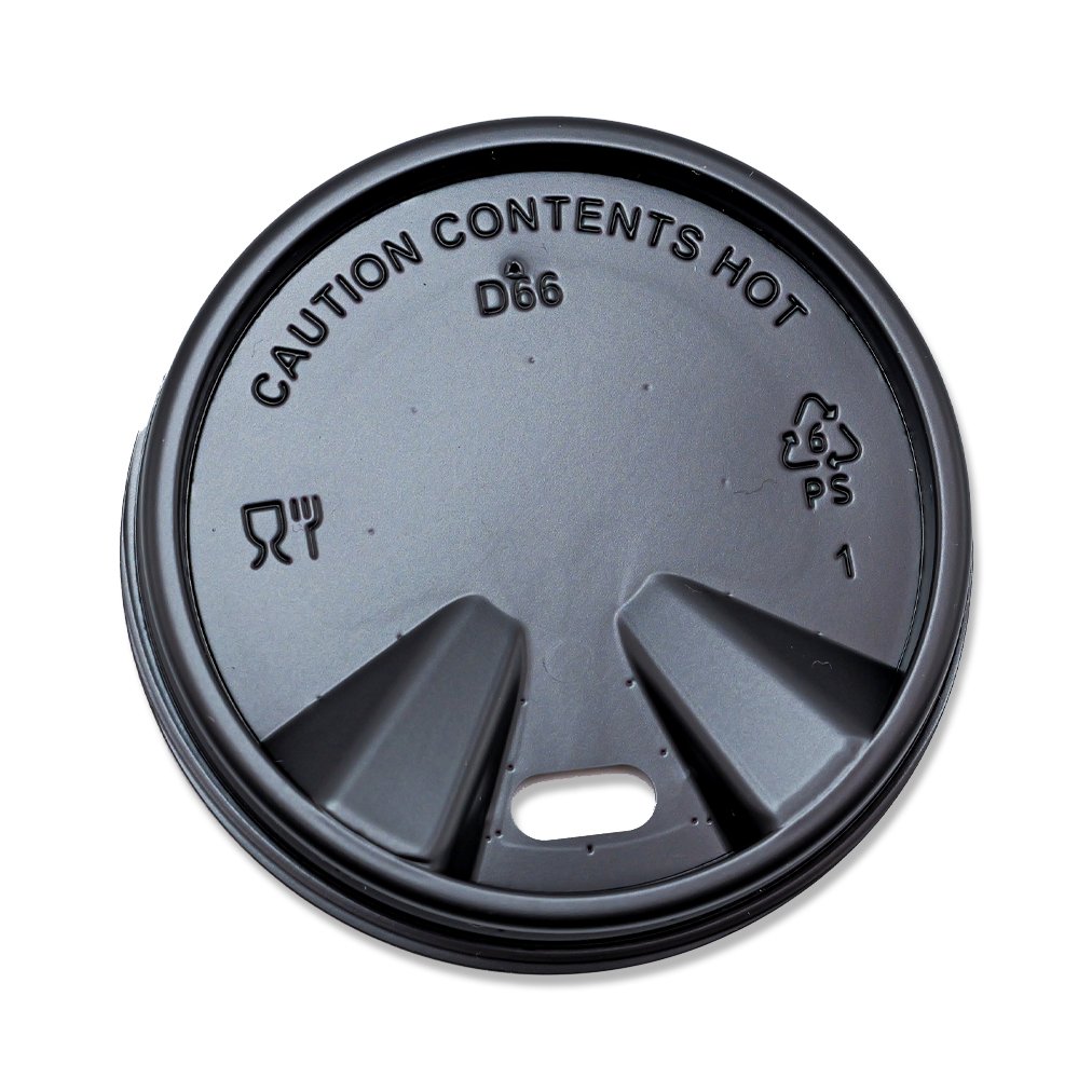 Sip Through PS Domed Lids (113ml/4oz) Black