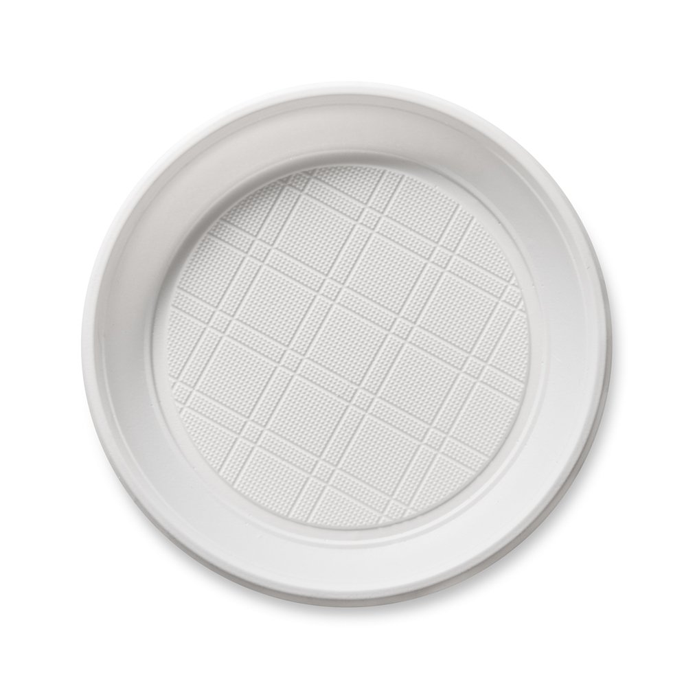 Plastic Plate (178mm/7″) Round White