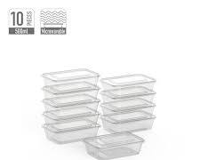 500 HD Plastic Take Away Food Container Box | Durable Packaging