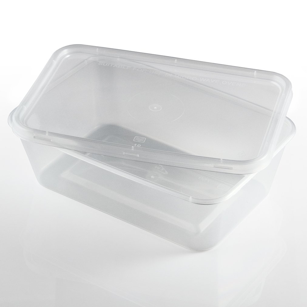 Microwave Container Hd 750ml Rectangle PP Clear