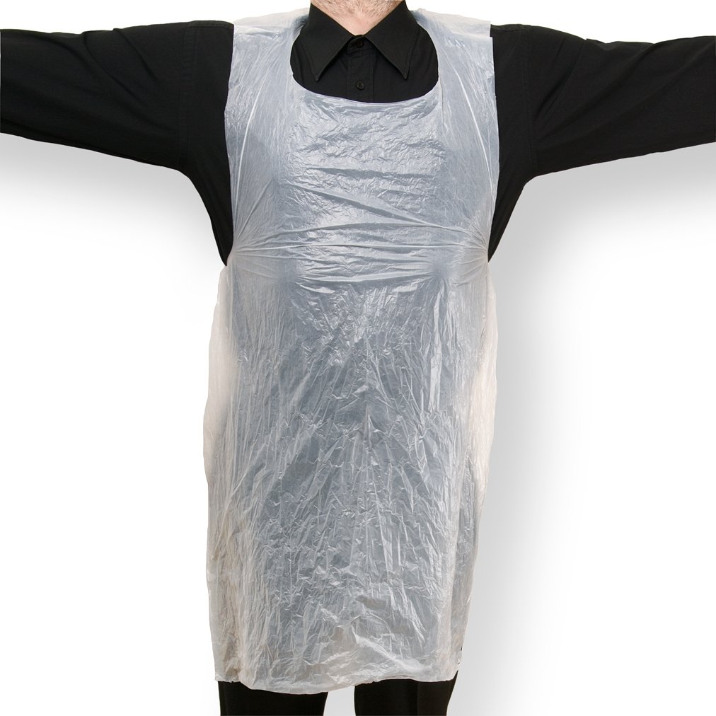Apron PE (686x1067mm/27×42″) (Flat Pack) White