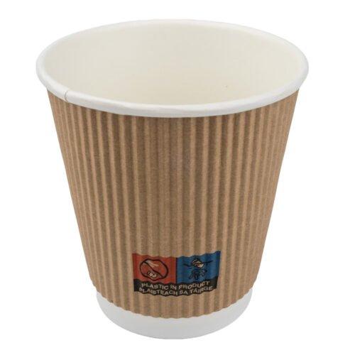 Triple Wall (Ripple) Hot Drink Cup (340ml/12oz) Brown