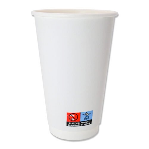 Single Wall Hot Drink Cup (453ml/16oz) White