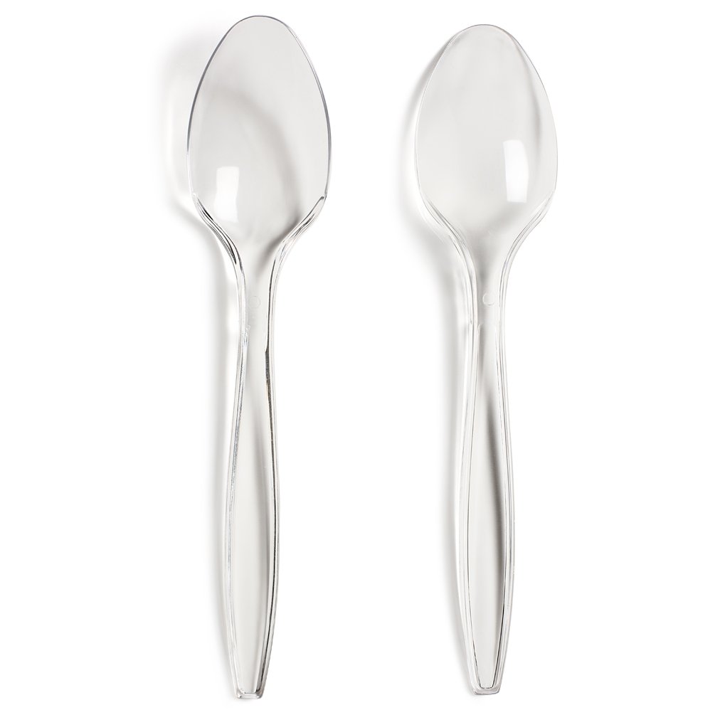 Clear Premium Reusable PS (170mm/6.7″) Dessert Spoon
