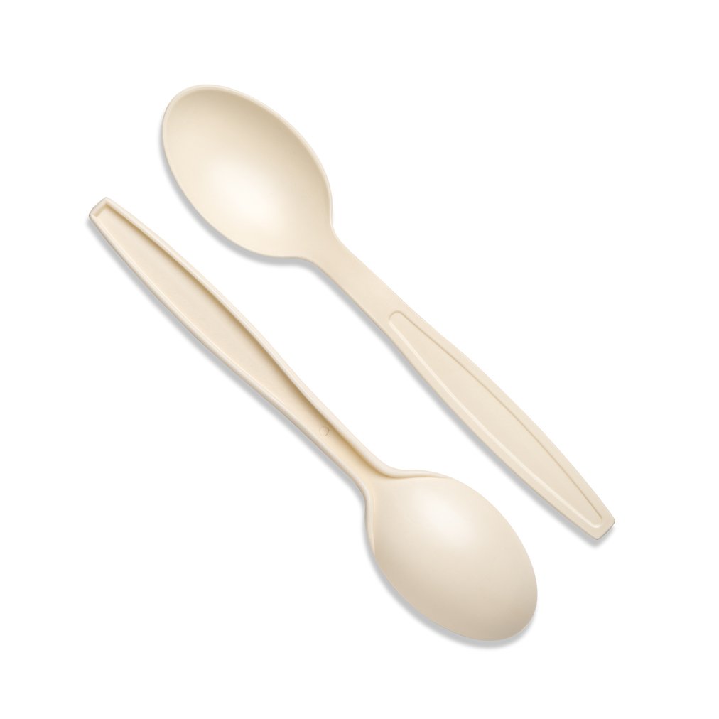 Natural Cornstarch (168mm/6.6″) Dessert Spoon
