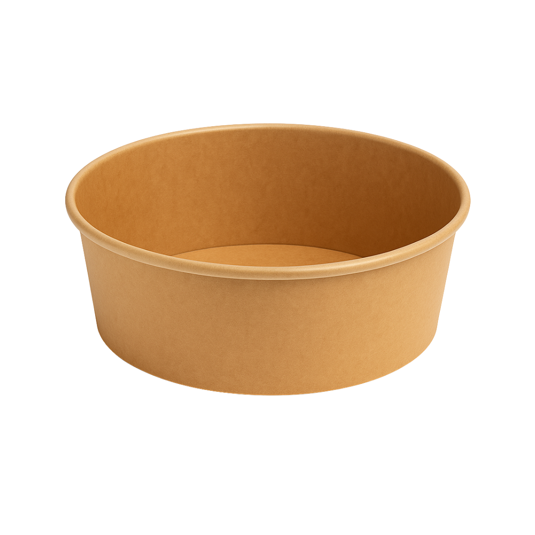 Salad Bowl Extra Wide (1100ml/39oz/165mm Diameter) Brown