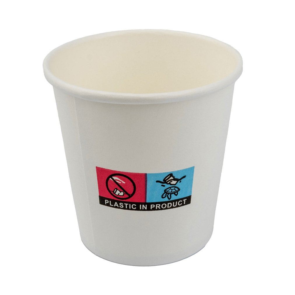 Single Wall Hot Drink Cup (113ml/4oz) White